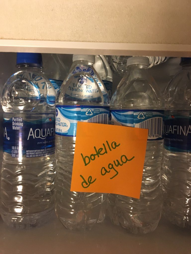 Teach your kids Spanish with post it notes