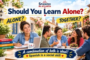 Learn-Spanish-in-a-group-and-alone